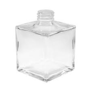 Vidro Cubo 250ml - Transparente