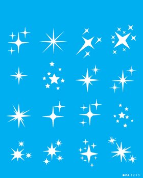 Stencil 20×25 Simples – Estrelas Natalinas – OPA3293