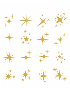 Stencil 20×25 Simples – Estrelas Natalinas – OPA3293