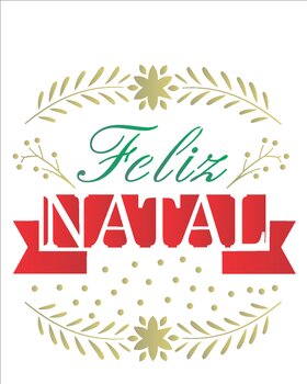 Stencil 20×25 Simples – Feliz Natal I – OPA2117