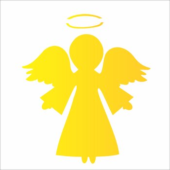 Stencil 10×10 Simples – Anjo II – OPA2107