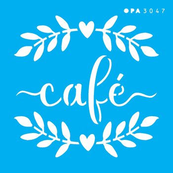 Stencil 10×10 Simples – Palavras Café – OPA3047