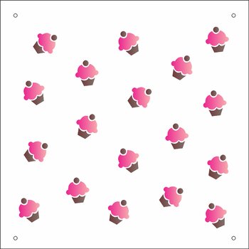 Stencil 14X14 Duplo – Micro Cupcakes – OPA1172