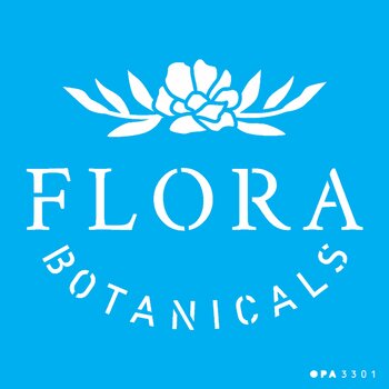 Stencil 14X14 Simples – Palavras Flora Botanicals – OPA3301