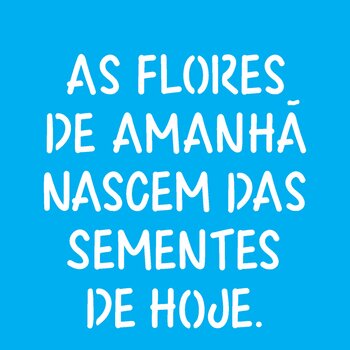 Stencil 14×14 Simples – Frase As Flores – OPA2213