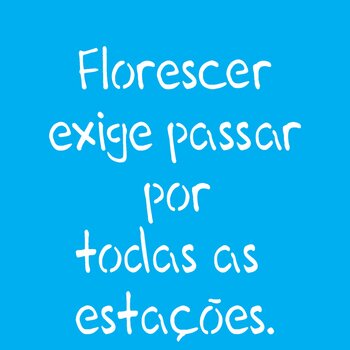 Stencil 14×14 Simples – Frase Florescer – OPA2215