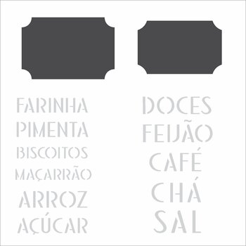 Stencil 14×14 Simples – Tag Alimentos – OPA2341