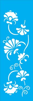 Stencil 10X30 Simples – Arabesco Floral I – OPA1078