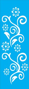 Stencil 10X30 Simples – Arabesco Flores – OPA0960