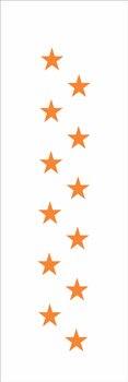 Stencil 10X30 Simples – Estrelas Gr – OPA0020