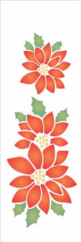 Stencil 10X30 Simples – Flor Natalina – OPA1112