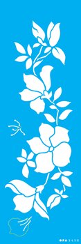 Stencil 10X30 Simples – Flores Azaleias – OPA3458