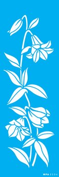 Stencil 10X30 Simples – Flores Lírio Nepalense – OPA3534