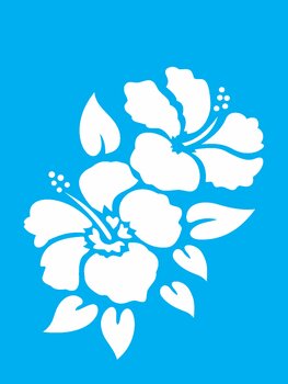 Stencil 15×20 Simples – Flores Hibisco – OPA755