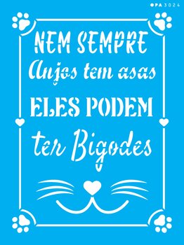 Stencil 15×20 Simples – Pet Frase Nem Sempre – OPA3024