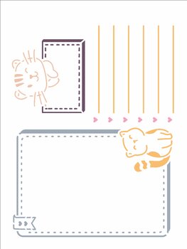 Stencil 15×20 Simples – Planner Cats – OPA3381