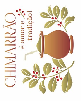 Stencil 20X25 Simples – Cultura Chimarrão – OPA3540