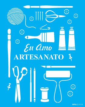 Stencil 20X25 Simples – Ferramentas Para Artesanato – OPA3318