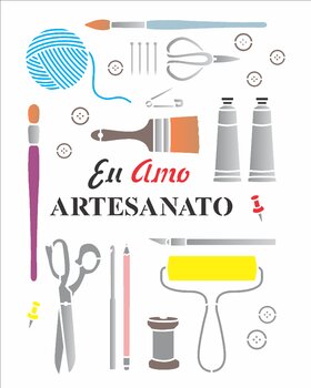 Stencil 20X25 Simples – Ferramentas Para Artesanato – OPA3318