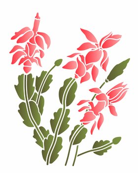 Stencil 20X25 Simples – Flor-De-Maio – OPA3543