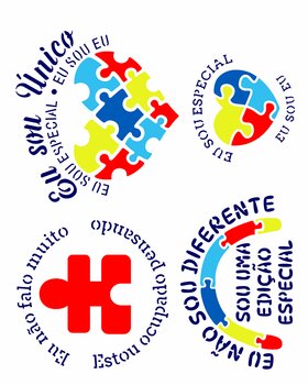 Stencil 20X25 Simples – Símbolos Autismo – OPA3555