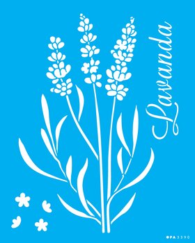 Stencil 20×25 Simples – Flor Lavanda II – OPA3390