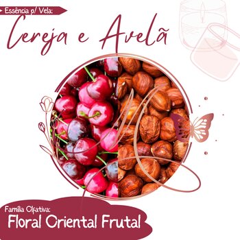 Essência para Vela 100ml - Cereja e Avelã