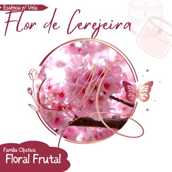 Essência para Vela 100ml - Flor de Cerejeira