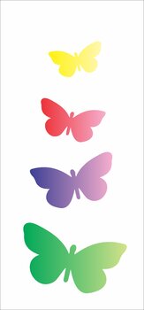 Stencil 07×15 Simples – Borboleta – OPA1947