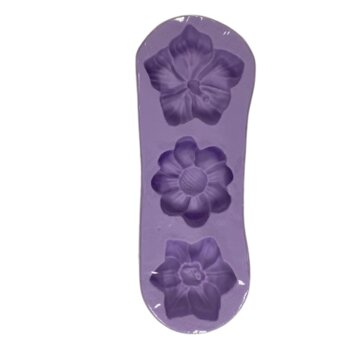 Molde de Silicone - Flores 3CAV Mod2 S-134