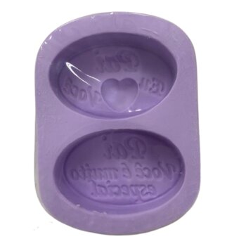 Molde de Silicone - Oval Papai - S917