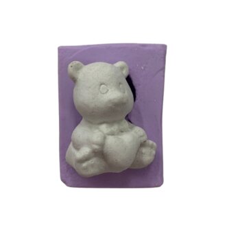 Molde de Silicone - Urso Sentado com Coração SB-955