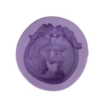 Molde de Silicone - Oval Noivinhos S-539