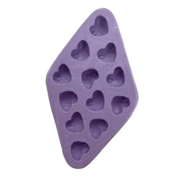 Molde de Silicone - Coração Gotas 12CAV S-492