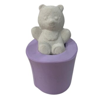 Molde de Silicone - Urso Inteiro com Babador S-662