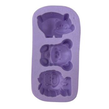 Molde de Silicone - Zoo 3Cav S-1129