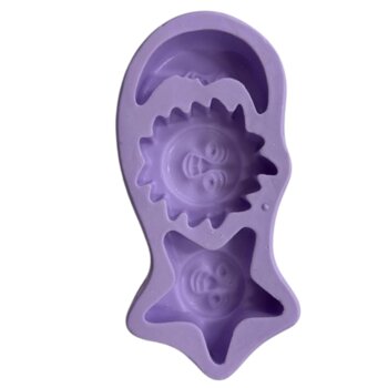 Molde de Silicone - Estrela Sol e Lua S-003/3