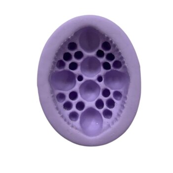 Molde de Silicone - Oval com Bolhas S-086